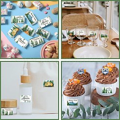 Leaf Paper Self Adhesive Mini Candy Bar Wrappers&nbsp;DIY-WH0604-018