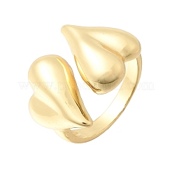 Brass Cuff Open Rings&nbsp;KK-CBA5B62-08G