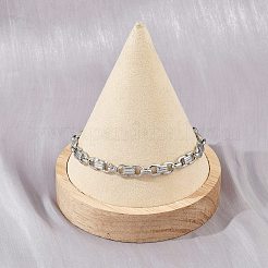304 Stainless Steel Chain Bracelets for Women Men&nbsp;BJEW-Z143-28P