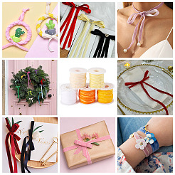 50 Yards 5 Colors Single Face Velvet Ribbon&nbsp;SRIB-TA0001-37