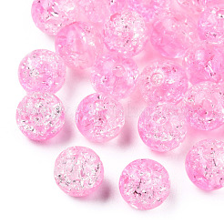 Transparent Crackle Acrylic Beads&nbsp;CACR-N002-18B
