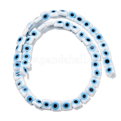 Handmade Evil Eye Lampwork Beads Strands&nbsp;LAMP-G166-03