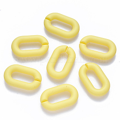 Opaque Spray Painted Acrylic Linking Rings&nbsp;X-OACR-S036-006A-I05
