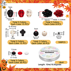 Halloween Theme DIY Stretch Bracelet Kits&nbsp;DIY-UN0007-78