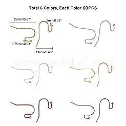 Brass Earring Hooks&nbsp;KK-PH0035-82-RS