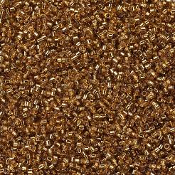 MIYUKIデリカビーズ  シリンダー  日本製シードビーズ  11/0  (db1201) シルバーラインマリーゴールド  1.3x1.6mm  穴：0.8mm  約10000個/袋  50 G /袋&nbsp;SEED-X0054-DB1201