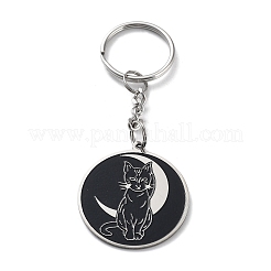 201 Stainless Steel Pendant Keychain&nbsp;KEYC-K019-01P