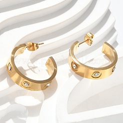 304 Stainless Steel Stud Earrings&nbsp;EJEW-S253-17G