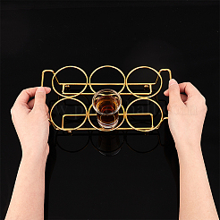 6-Hole Iron Glass Holder Display Racks&nbsp;ODIS-WH0025-72
