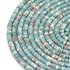 Dyed Synthetic Imperial Jasper Beads Strands&nbsp;G-P575-B09-4x2mm-03
