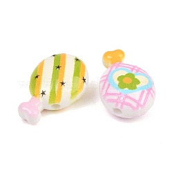 Printed Opaque Acrylic Beads&nbsp;MACR-B838-01