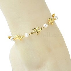 Ocean 304 Stainless Steel Sea Animals Link Chain Anklets for Women&nbsp;AJEW-AN00823-02