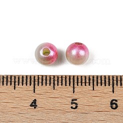 Abs模造パールビーズ  ラウンド  ツートン  ミックスカラー  6mm  穴：1.8mm  約5000個/500g&nbsp;KY-P021-05A-03