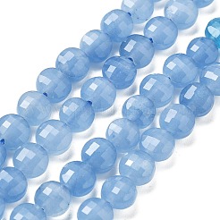 Natural Dyed White Jade Beads Strands&nbsp;G-C179-A6mm-10