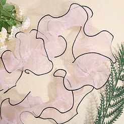3 Bags 1M Polyester Pleated Lace Ribbon&nbsp;OCOR-BC0006-58A