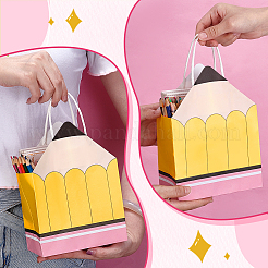 12Pcs Pencil Shaped Paper Tote Bags&nbsp;ABAG-WH0032-102