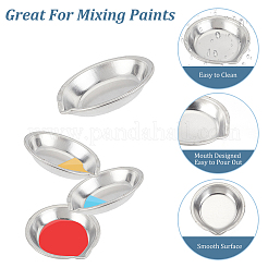 2 Sets Stainless Steel Palette&nbsp;DIY-OC0009-85