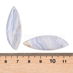 Natural Blue Lace Agate Pendants&nbsp;G-K381-24A