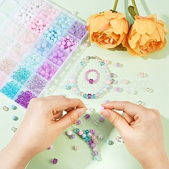 600Pcs 24 Styles Mixed Styles Acrylic Beads&nbsp;MACR-YW0003-45
