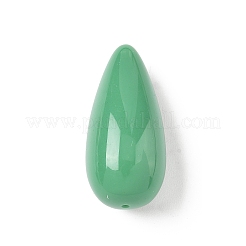 オペーク樹脂ビーズ  ティアドロップ  ミディアムアクアマリン  34x15mm  穴：1.6mm&nbsp;CRES-D306-06A