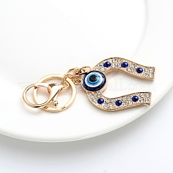 Alloy Rhinestone Keychains&nbsp;PW-WG38863-01