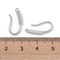 Brass Micro Pave Cubic Zirconia Earring Hooks&nbsp;KK-U008-10P