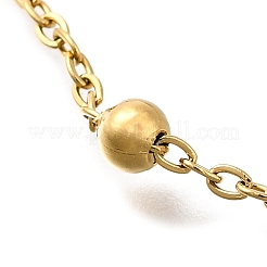 Ion Plating(IP) 304 Stainless Steel Satellite Chains Bracelet for Women&nbsp;BJEW-E111-08G-A-01