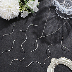 40Pcs Brass Wavy Eye Pins&nbsp;KK-HY0004-52S