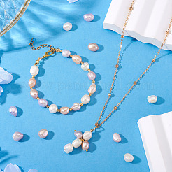 2 Strands Natural Cultured Freshwater Pearl Beads Strands&nbsp;PEAR-TA0001-31