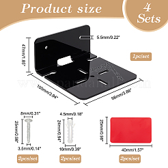 Acrylic Wall-Mounted Adhesive Camera Display Shelf with Iron Screw&nbsp;ODIS-WH0002-86A