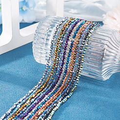13 Strands 13 Colors Transparent Electroplate Glass Beads Strands&nbsp;EGLA-TADJ0001-14