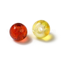透明クラックガラスビーズ  ラウンド  ミックスカラー  4~4.5x4mm  穴：1mm  約5500個/500g&nbsp;CCG-MSMC0002-04-M