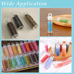 60Pcs Plastic Bead Tubes&nbsp;CON-BC0008-21
