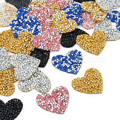 Polyester Hotfix Rhinestone Iron on Patches Applique Patch&nbsp;FIND-TA0002-53B