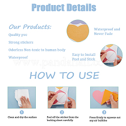 PVC Plastic Sticker for Wall Decoration Accessories&nbsp;AJEW-WH0007-05B