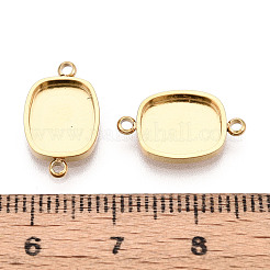 304 Stainless Steel Connector Cabochon Settings&nbsp;STAS-N115-40G