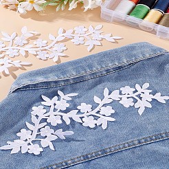 2Pcs Plum Blosssom Cotton Computerized Embroidery Sew on Patches&nbsp;PATC-LP0001-03