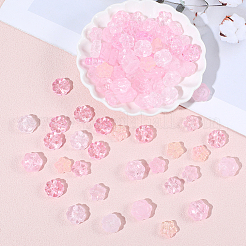 150 個 5 スタイルガラスビーズ  花  ピンク  12.5~14.5x4.5~8mm  穴：1~1.2mm  30個/スタイル&nbsp;GLAA-PA0001-50