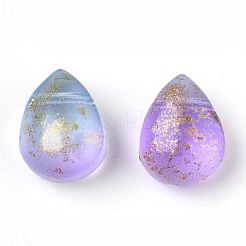 Two Tone Transparent Spray Painted Glass Beads&nbsp;GLAA-T017-01-B02