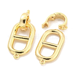 Brass Fold Over Clasps&nbsp;KK-Z044-09G