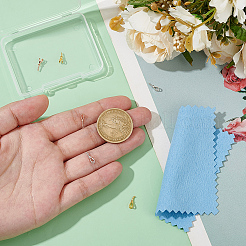 6個3色のスターリングシルバーペグベイルペンダント  片穴ビード用  ミックスカラー  10.5x3x3mm  穴：2x1.5mm  2個/カラー&nbsp;STER-BC0002-73