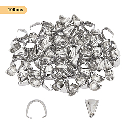 304ステンレススチールスナップオンベイル  ステンレス鋼色  9.5x7x6.5mm  インナー：8x5mm  100個/箱&nbsp;STAS-UN0009-05P