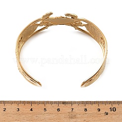 Ocean Theme 304 Stainless Steel Cuff Bangles for Women&nbsp;BJEW-Z171-01G-01