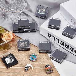 Plastic Badge Storage Gift Box&nbsp;CON-WH0099-06E