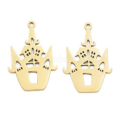 Ion Plating(IP) 201 Stainless Steel Pendants&nbsp;LS-STAS-N098-089LG