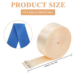15Pcs 15 Colors 3M Nylon Heavy-Duty Ribbon&nbsp;OCOR-GL0001-20