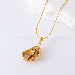 3Pcs Stainless Steel Durian Fruit Pendant Necklaces for Women&nbsp;UM4106