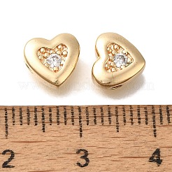 Brass Micro Pave Cubic Zirconia&nbsp;KK-Q001-05G-03