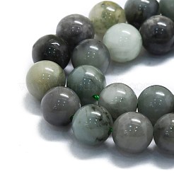 天然エメラルドビーズ連売り  ラウンド  10mm  穴：1.2mm  約39個/連  15.75インチ（40cm）&nbsp;G-P457-C05-05