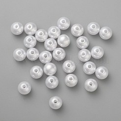 ABS Plastic Imitation Pearl Ball Beads&nbsp;X-MACR-A004-8mm-01